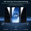 Close-up van het anti-spy effect van PrivacyShield