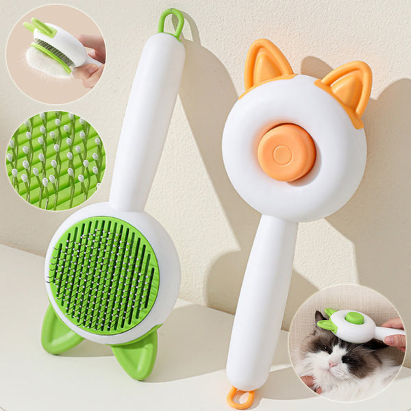 FurEase Self-Cleaning Pet Brush